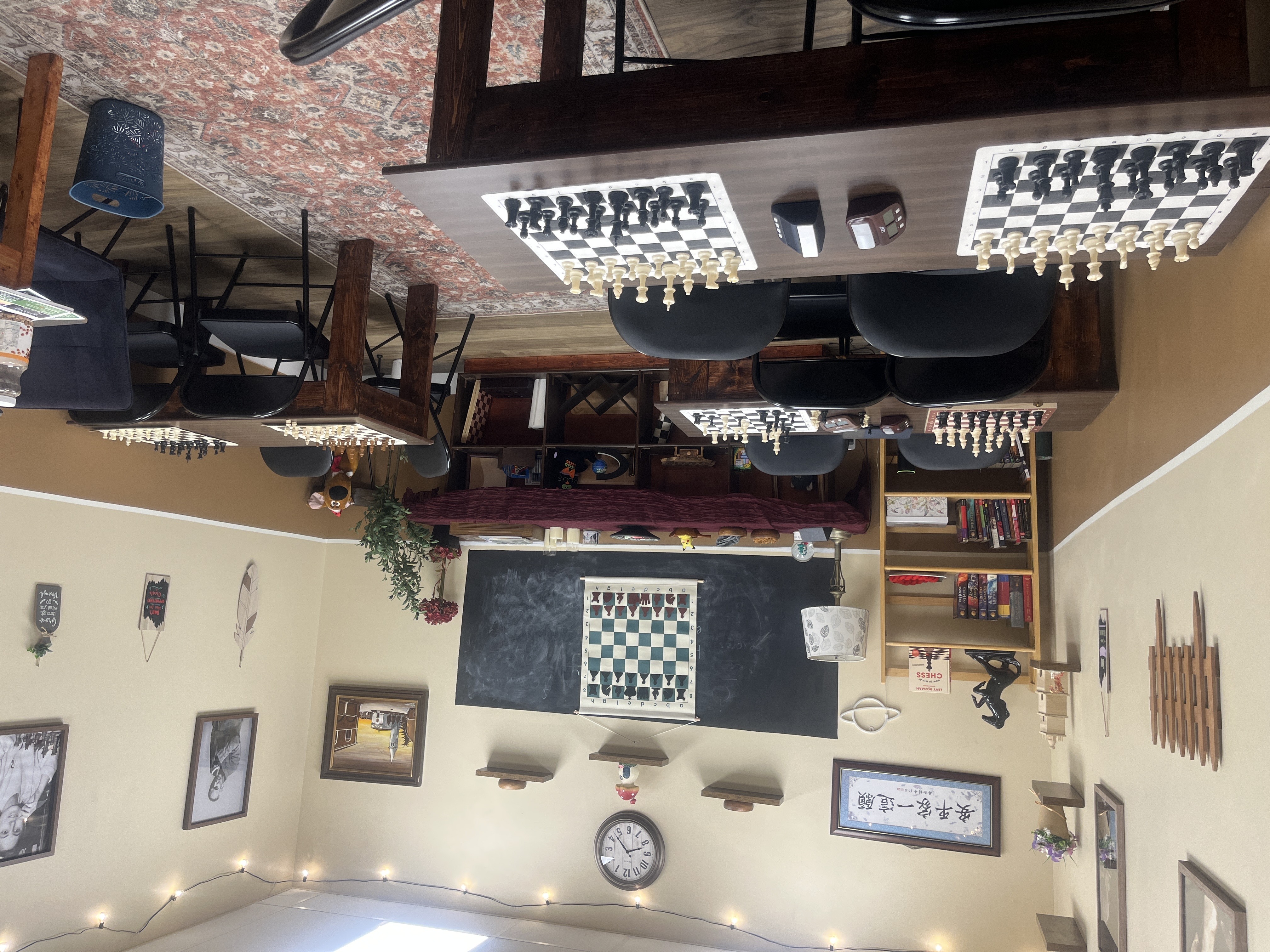 Inside view of the chess club location